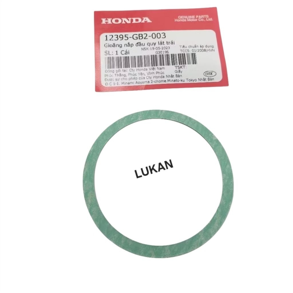 Gioăng, ron nắp cam tròn xe DREAM Thái, Super đời đầu zin 12395-GB2-003 - Ảnh 3