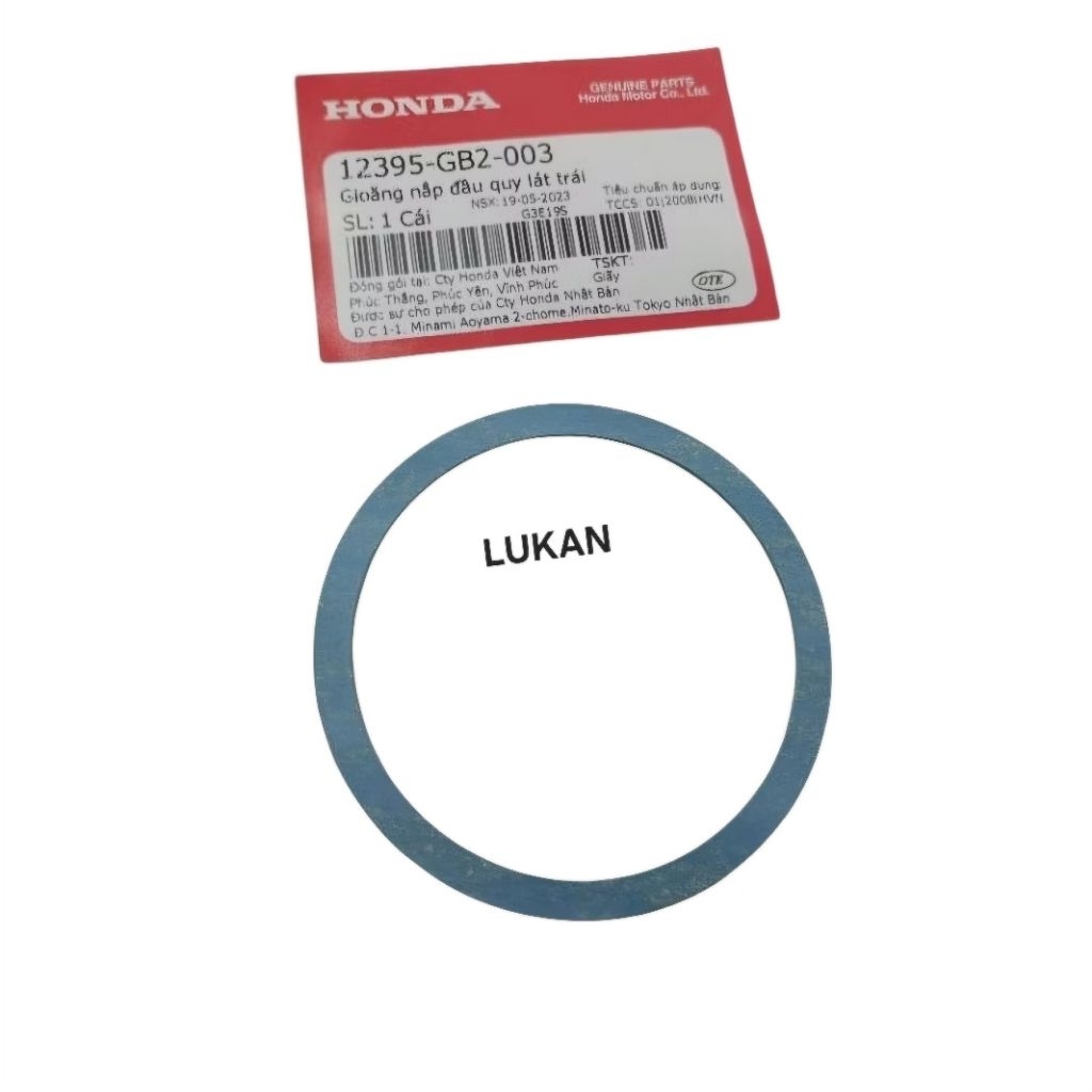 Gioăng, ron nắp cam tròn xe DREAM Thái, Super đời đầu zin 12395-GB2-003 - Ảnh 4