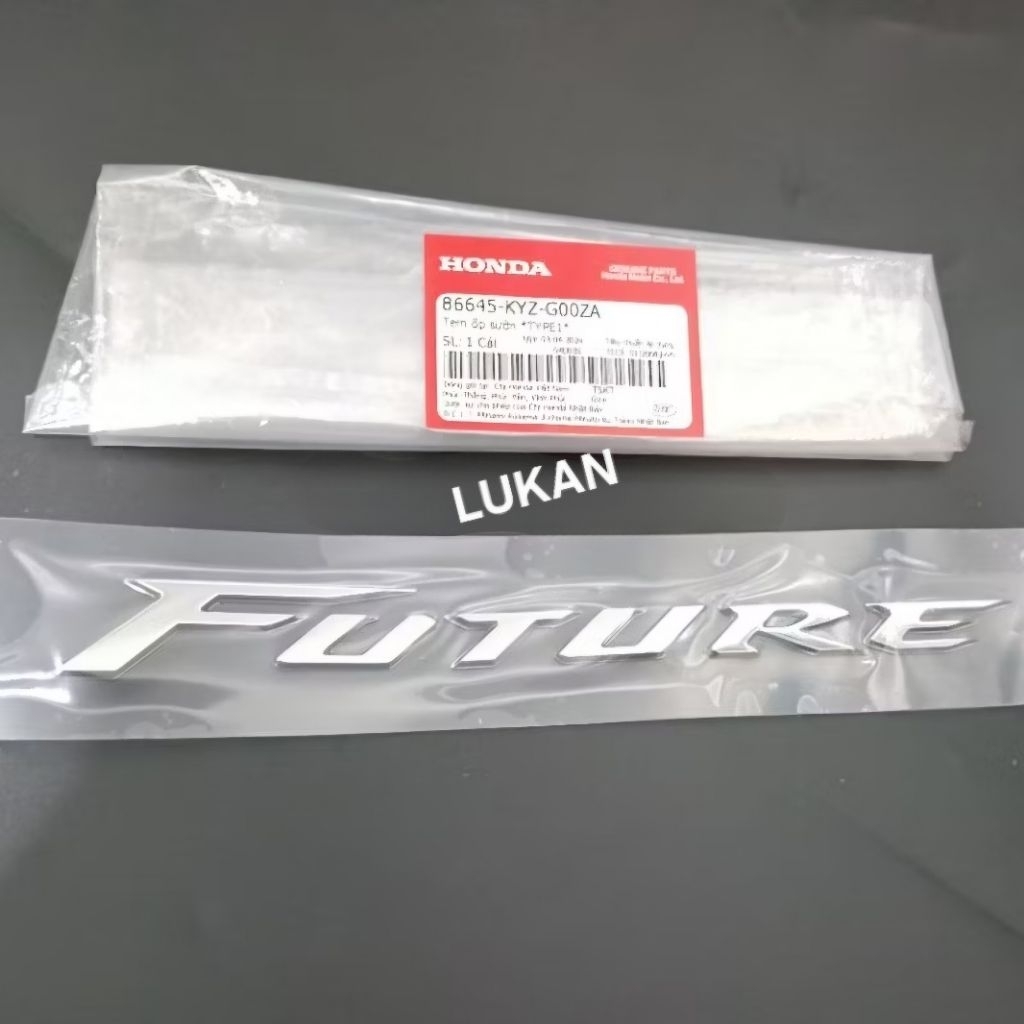 Tem chữ nổi, nhựa ốp sườn xe FUTURE MẬP, LED 125 zin 86645-KYZ-G00ZA - Ảnh 2