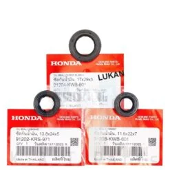 Bộ 3 phốt, phớt lốc máy WAVE S110, RSX, BLADE, A110... zin Thái 11,6x22x6, 13,8x24x5, 17x29x5