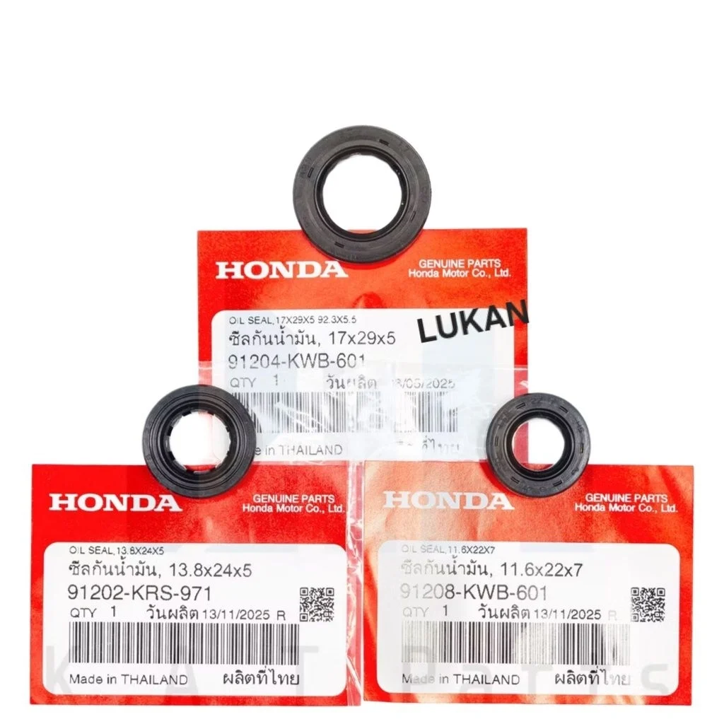 Bộ 3 phốt, phớt lốc máy WAVE S110, RSX, BLADE, A110... zin Thái 11,6x22x6, 13,8x24x5, 17x29x5