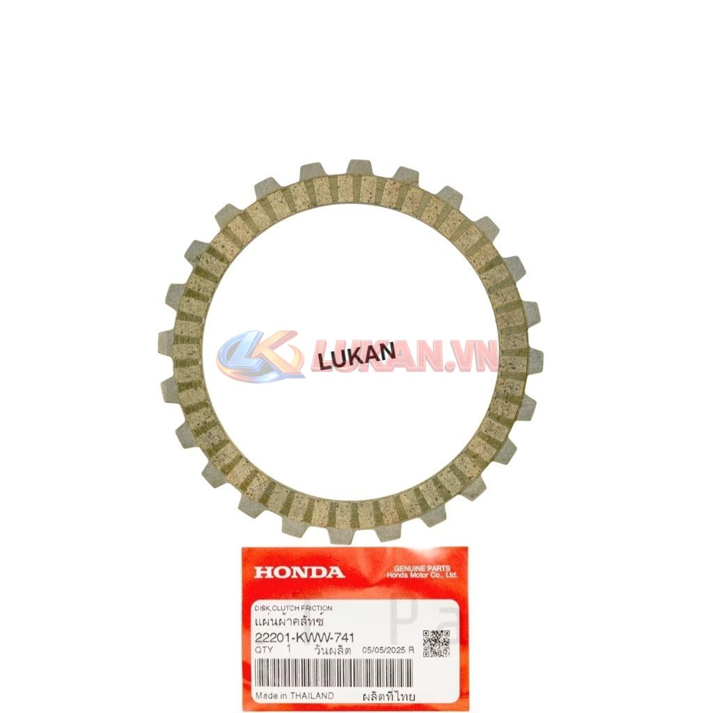 Bộ lá bố nồi côn, ly hợp xe WAVE S110, RSX, BLADE, A110... zin 22201-KWB-601, 22201-KWW-741 - Ảnh 7