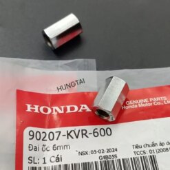 1 Ốc, tán cổ pô 6mm đầu bằng WAVE A, RS, S100, RSX... zin 90207-KVR-600