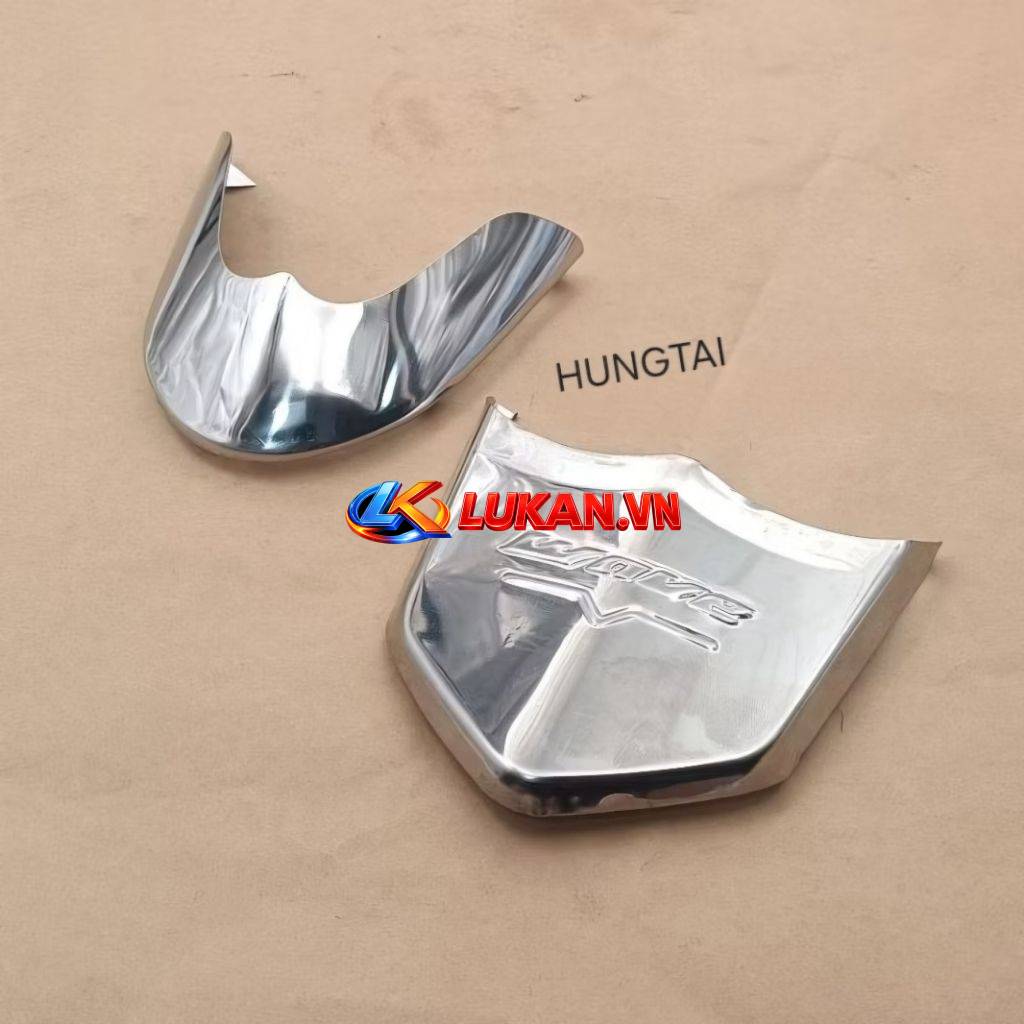 Cặp mũi dè, đuôi chắn bùn inox trắng xe WAVE S110, RS, RSX...