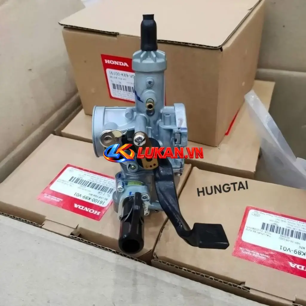 Bình xăng con, chế hòa khí xe WAVE A, ALPHA 110... zin 16100-K89-V01