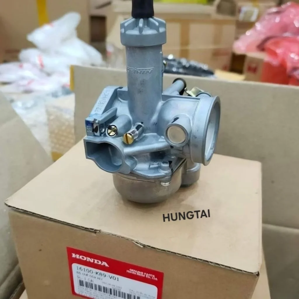 Bình xăng con, chế hòa khí xe WAVE A, ALPHA 110... zin 16100-K89-V01 - Ảnh 2