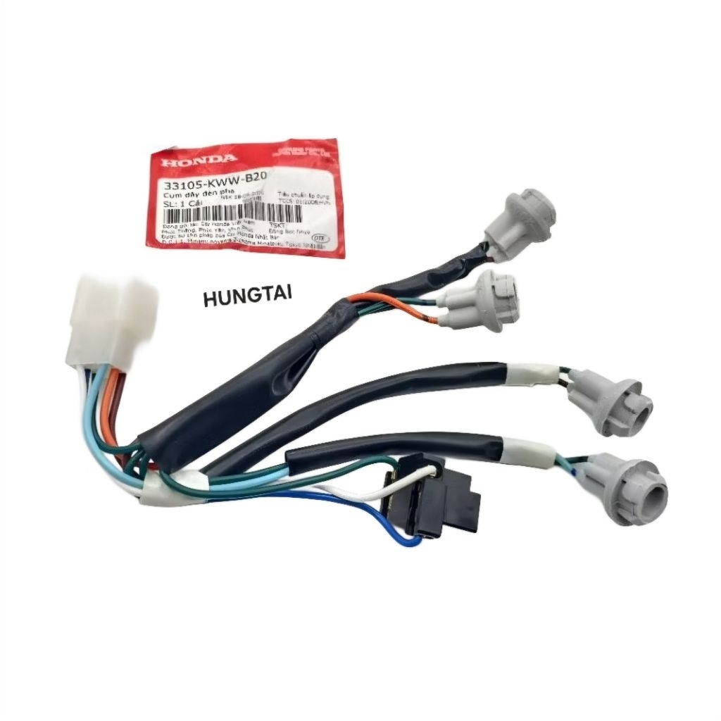 Dây điện đuôi đèn pha, xi nhan WAVE S110, RS, RSX.... zin Honda 33105-KWW-B20 - Ảnh 2