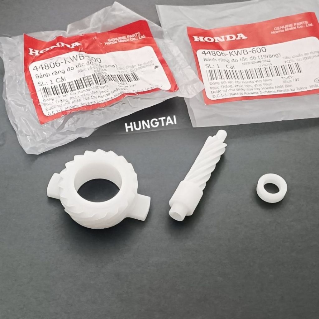 Bánh răng, lõi cóc nhông công tơ mét WAVE S110, RSX, BLADE, FUTURE 125... zin - Ảnh 2