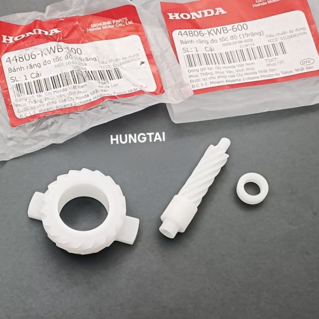 Bánh răng, lõi cóc nhông công tơ mét WAVE S110, RSX, BLADE, FUTURE 125... zin - Ảnh 4