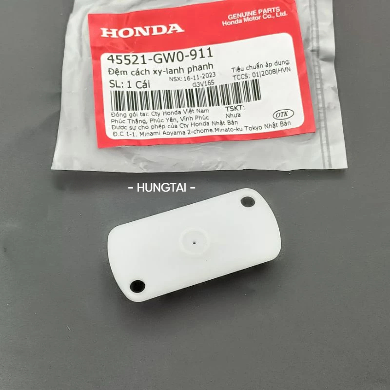 Đệm nhựa nắp bình dầu phanh WAVE ZX, RS, S110, RSX, FUTURE... zin 45521-GW0-911 - Ảnh 2
