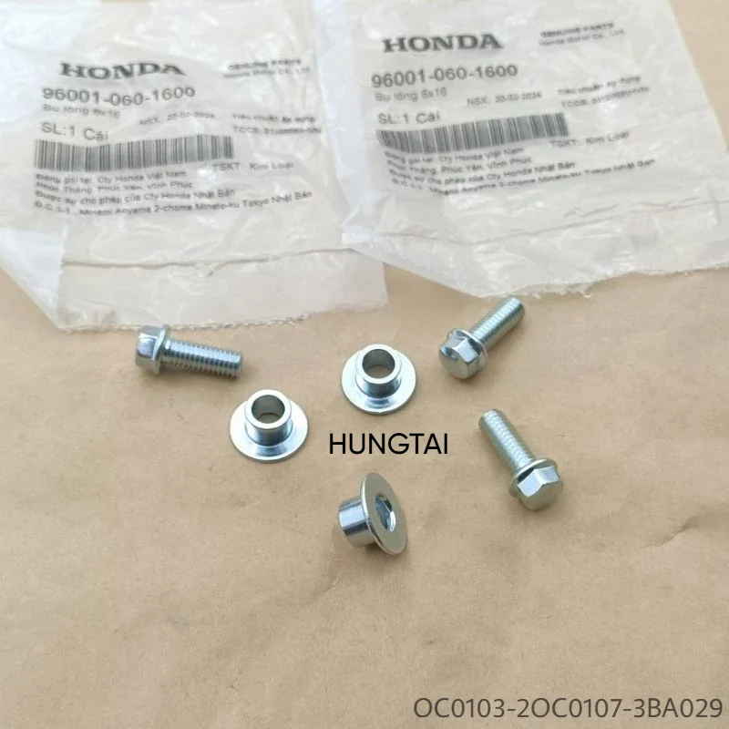 Bộ ốc, bạc đệm dè chắn bùn trước WAVE Thái, ALPHA, ZX... zin Honda 96001-060-1600 - Ảnh 3