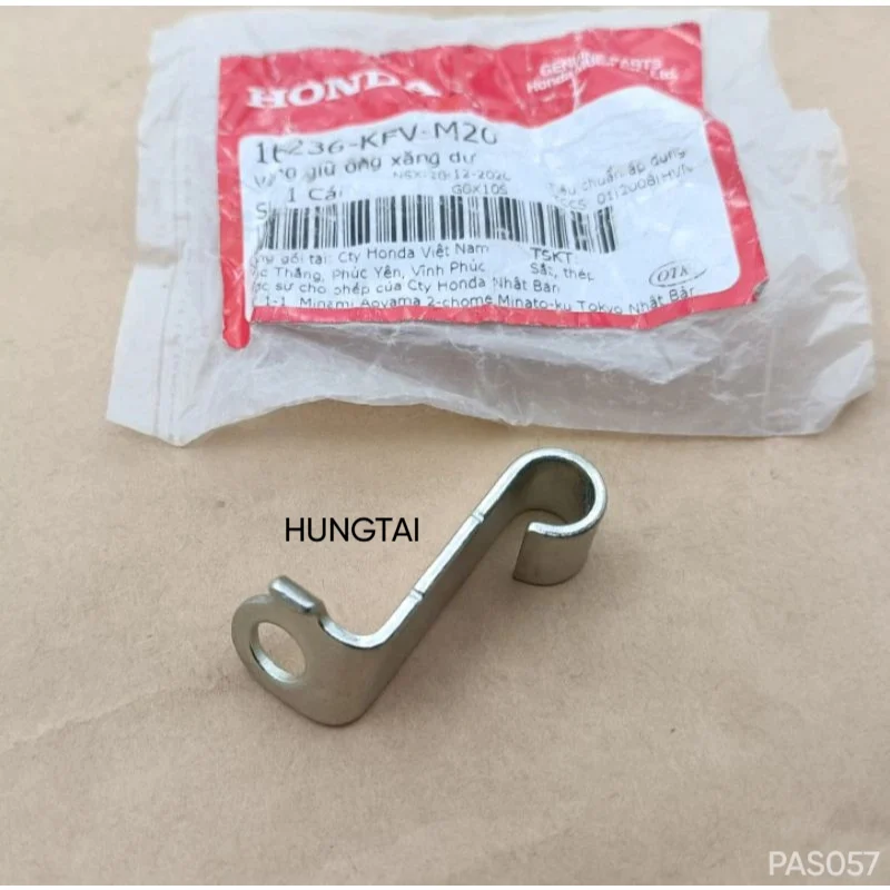 Pass đỡ dài, giữ ống xăng dư xe DREAM, WAVE.... zin Honda 16236-KFV-M20 - Ảnh 2