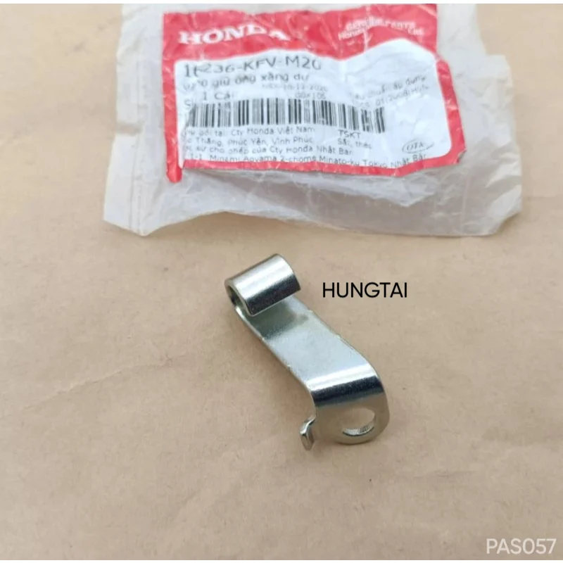 Pass đỡ dài, giữ ống xăng dư xe DREAM, WAVE.... zin Honda 16236-KFV-M20 - Ảnh 3