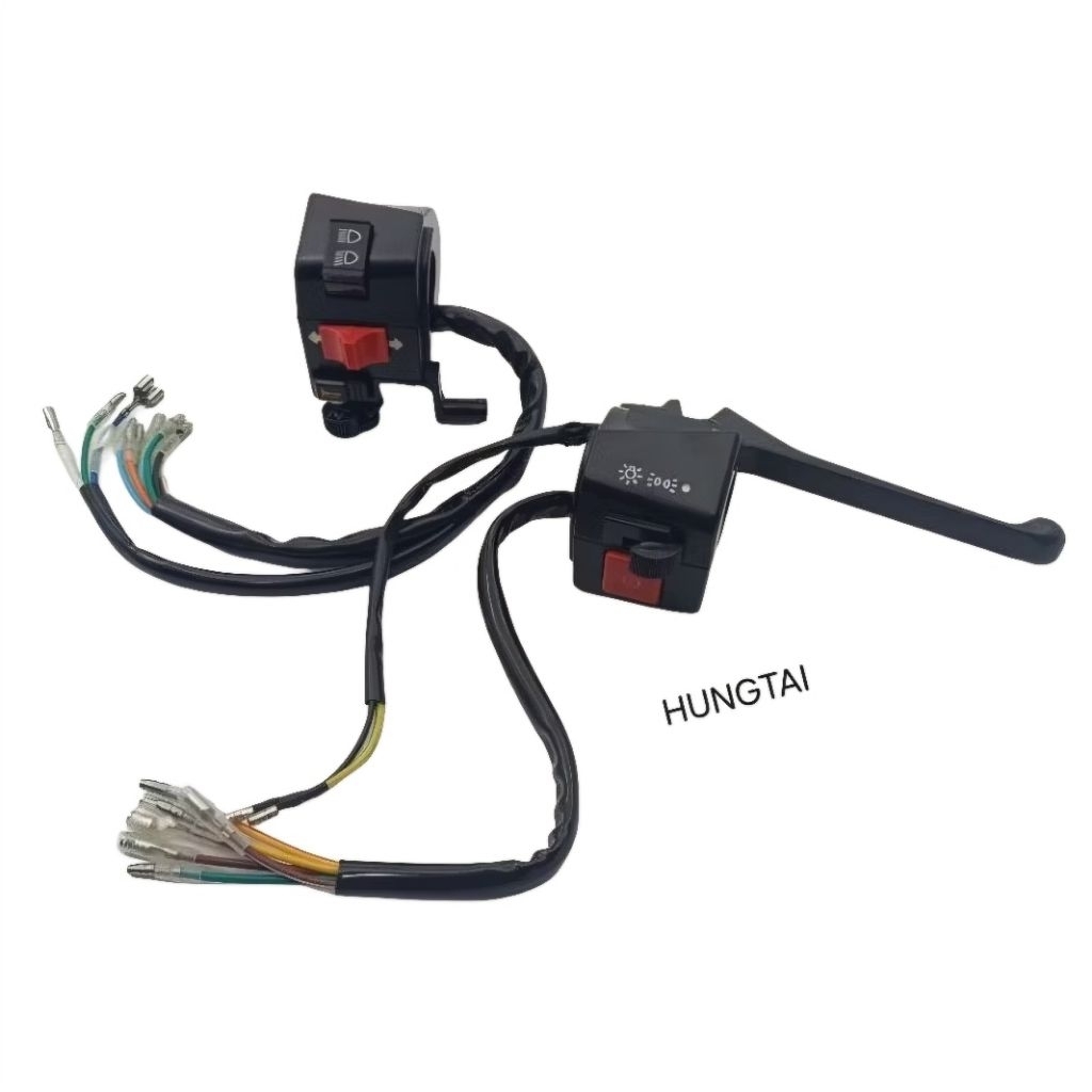 Cặp cùm công tắc, tay phanh xe Super DREAM giắc cắm rời - Ảnh 2