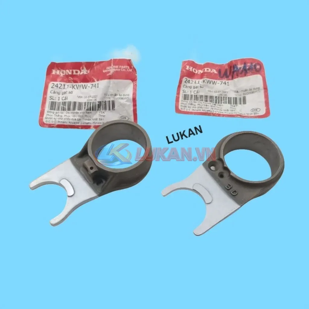 Cặp càng cua gạt nhông heo số WAVE S110, RSX, ALPHA 110... zin 24211-KWW-741 - Ảnh 2