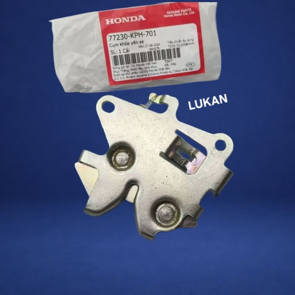 Pass khóa gài cốp, bướm yên dưới xe FUTURE NEO, X 125... zin Honda 77230-KPH-701 - Ảnh 3