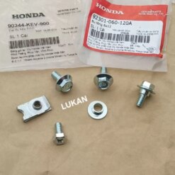 Bộ ốc bắt nhựa hộp bình ắc quy xe WAVE Thái, ALPHA, FUTURE 1... zin 92301-060-120A, 90344-KEV-900