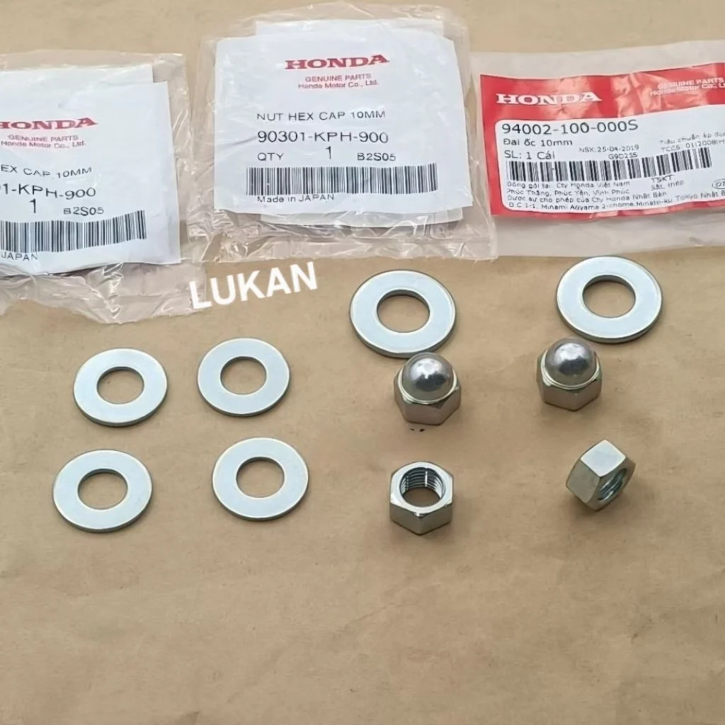 Bộ ốc tán, lông đền phuộc sau WAVE Thái, ALPHA, ZX, FUTURE... zin - Ảnh 3