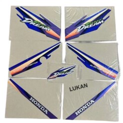 Bộ tem xe Super DREAM Xanh tím đời đầu zin chính hãng