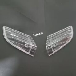 Cặp nắp, ốp chụp võ đèn xi nhan trước WAVE Thái trắng trong suốt