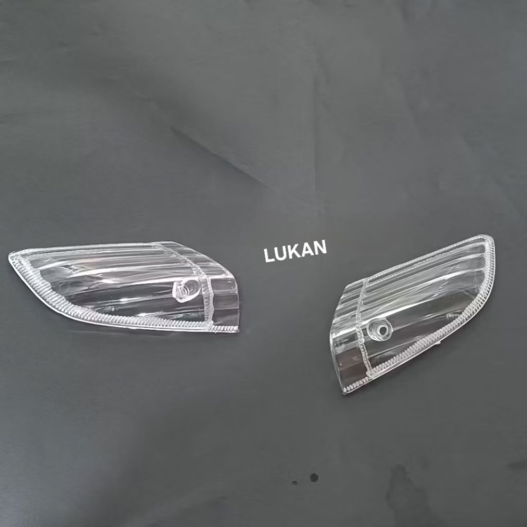 Cặp nắp, ốp chụp võ đèn xi nhan trước WAVE Thái trắng trong suốt - Ảnh 4