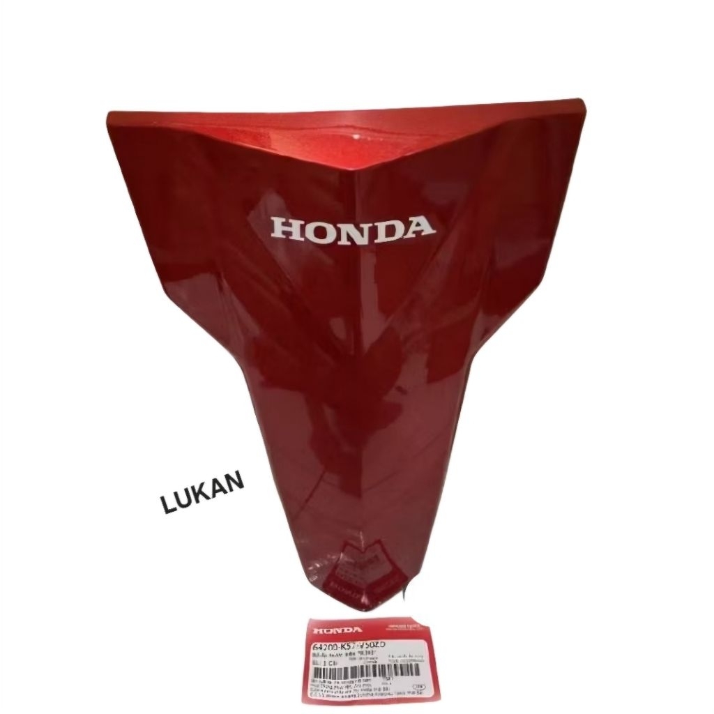 Nhựa, ốp mặt nạ trước xe WAVE BLADE 110... Đỏ zin Honda 64200-K57-V50ZD - Ảnh 3