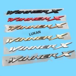 Tem logo chữ nổi ốp sườn xe WINNER X 150 đủ màu.....
