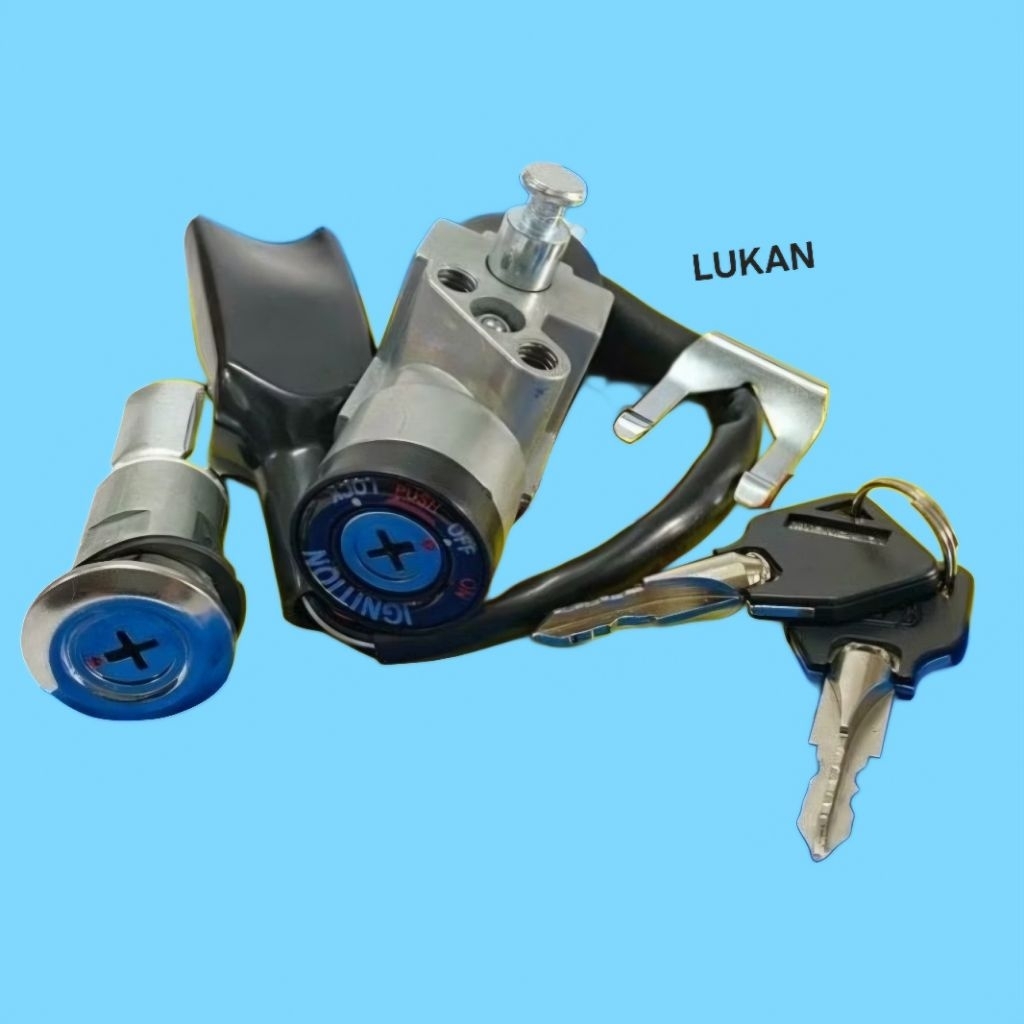 Bộ ổ khóa, công tắc điện 4 cạnh xe DREAM chìa chữ thập - Ảnh 3