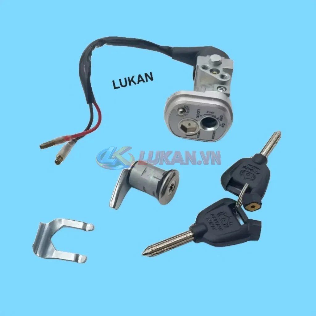 Bộ ổ khóa, công tắc điện 8 cạnh xe FUTURE 2, WAVE 125... chống đoản - Ảnh 2