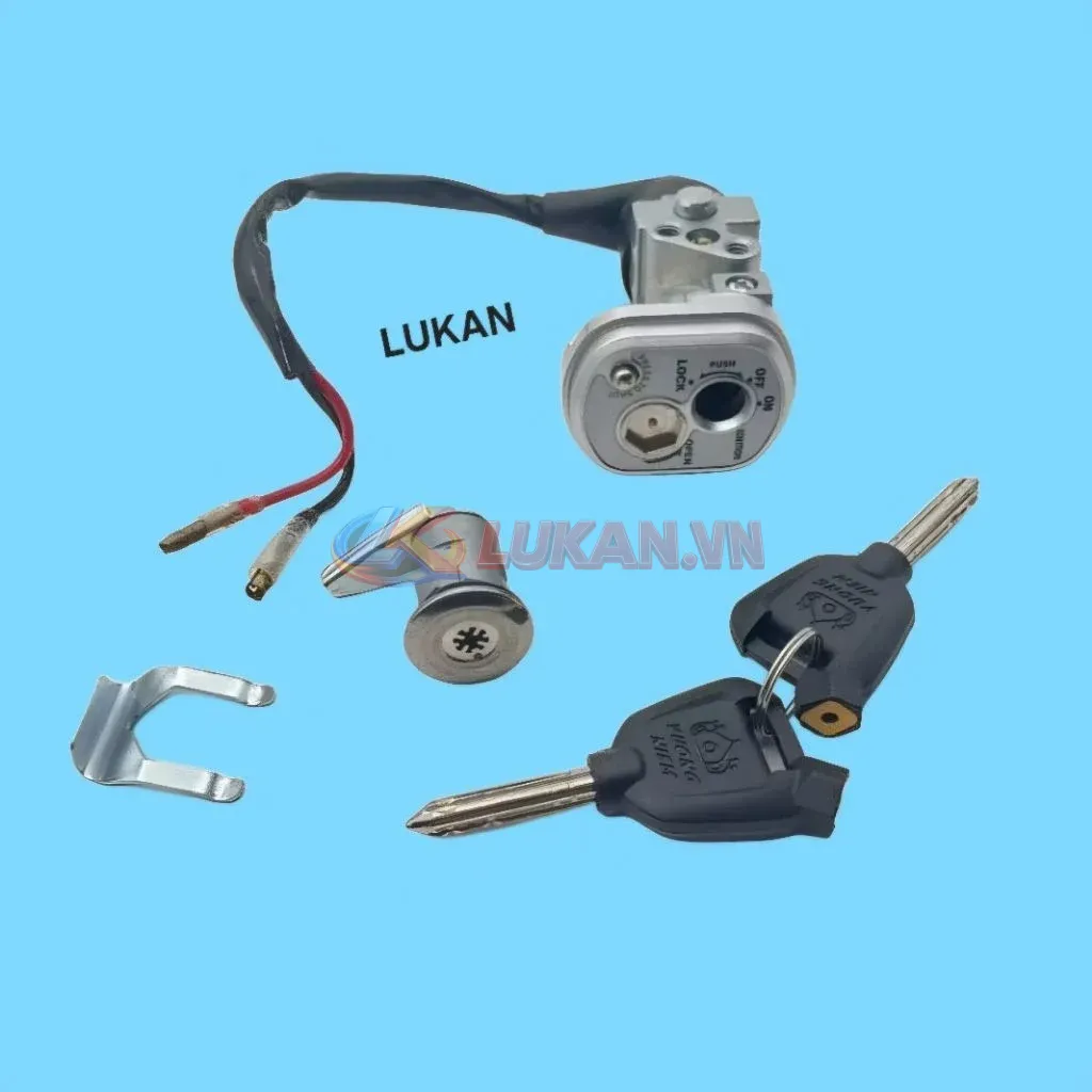 Bộ ổ khóa, công tắc điện 8 cạnh xe FUTURE 2, WAVE 125... chống đoản - Ảnh 3