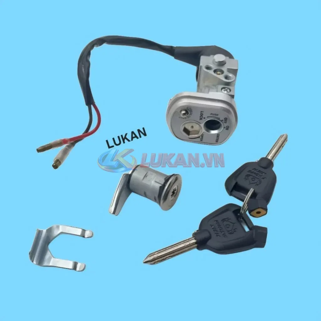 Bộ ổ khóa, công tắc điện 8 cạnh xe FUTURE 2, WAVE 125... chống đoản - Ảnh 4