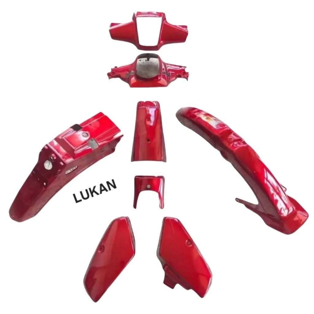 Bộ nhựa dàn áo xe CUB 82 đèn vuông màu Đỏ