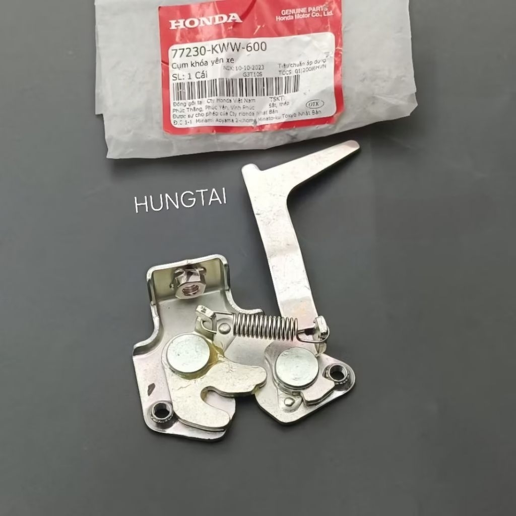 Cụm pass khóa cốp, bướm yên WAVE S110, RSX, BLADE, A110... zin Honda 77230-KWW-600 - Ảnh 2