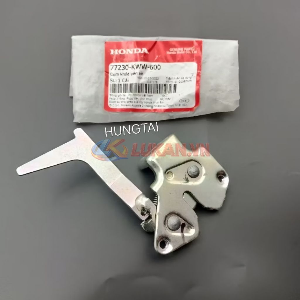 Cụm pass khóa cốp, bướm yên WAVE S110, RSX, BLADE, A110... zin Honda 77230-KWW-600 - Ảnh 4