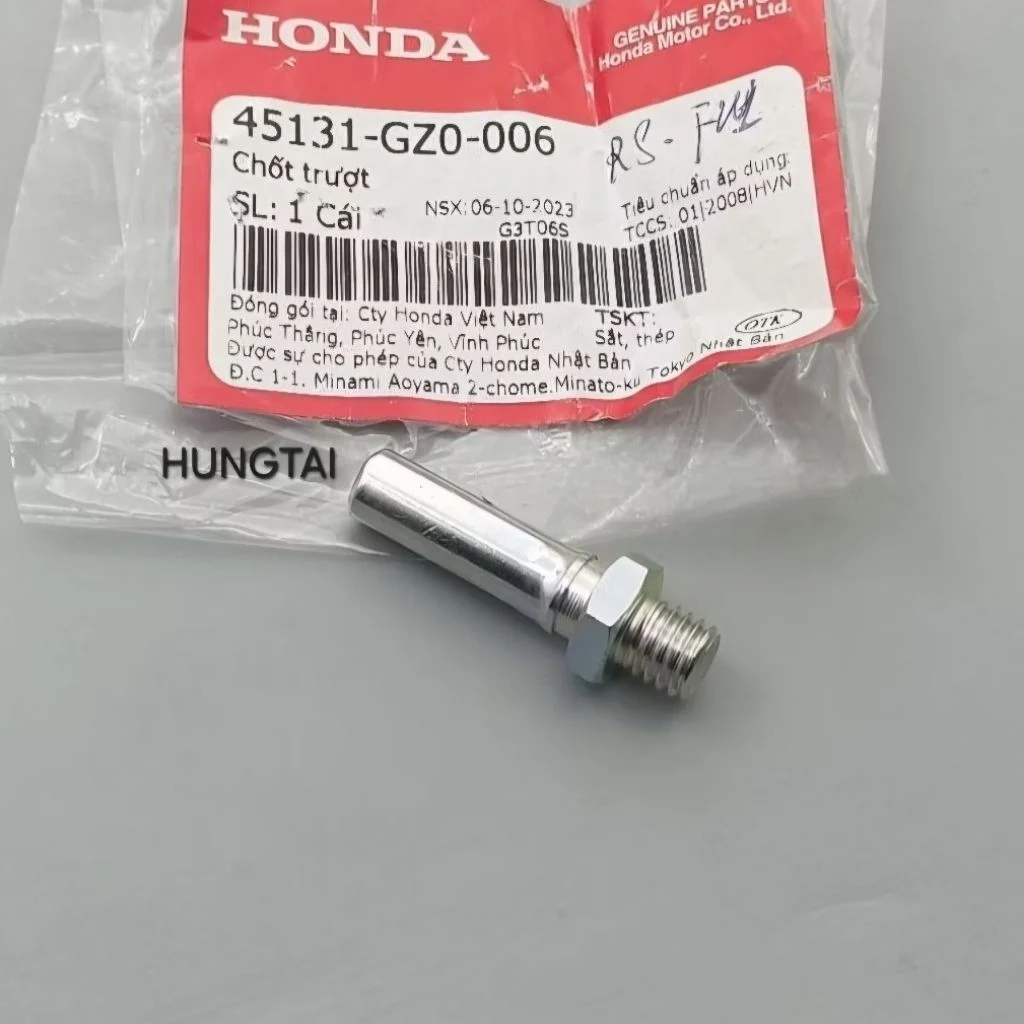 Ốc, bu lông trục trượt, heo dầu phanh WAVE Thái, ZX, RS, FUTURE... zin 45131-GZ0-006 - Ảnh 2