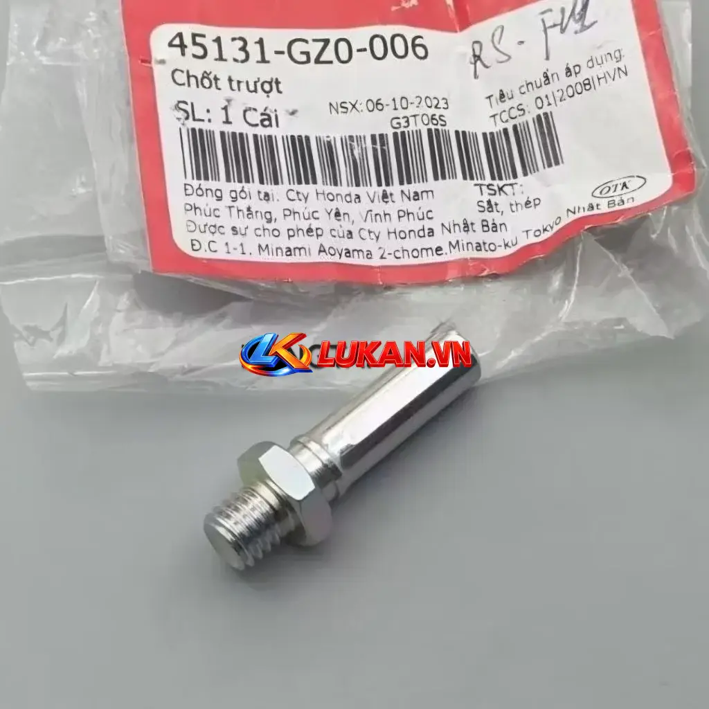 Ốc, bu lông trục trượt, heo dầu phanh WAVE Thái, ZX, RS, FUTURE... zin 45131-GZ0-006