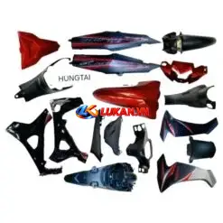 Bộ nhựa dàn áo xe WAVE BLADE 110 Đỏ đen nhám zin Honda
