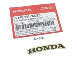 Tem chữ đen Honda 50mm nhựa đuôi rùa FUTURE NEO, X 125... zin 87140-KVL-900ZB