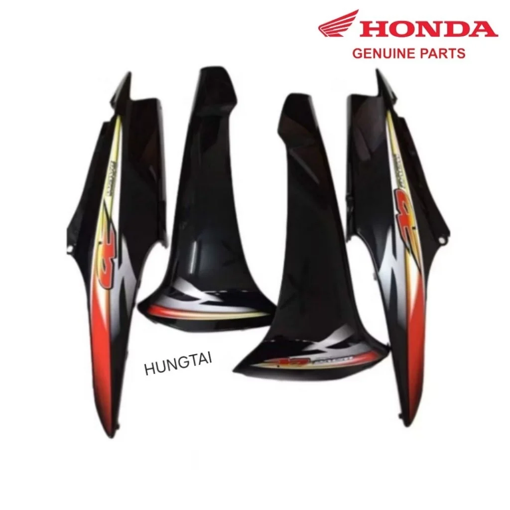 Bộ nhựa dàn áo, võ xe WAVE A, ALPHA 100.... Đen cam zin Honda
