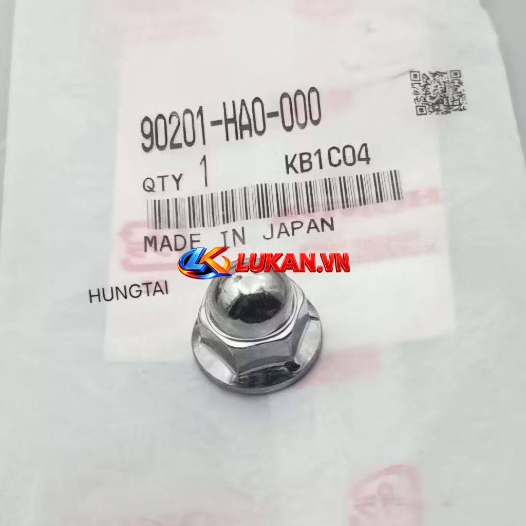 Ốc tán mủ 10mm phuộc xe CUB, DREAM, WAVE... zin Japan 90201-HA0-000