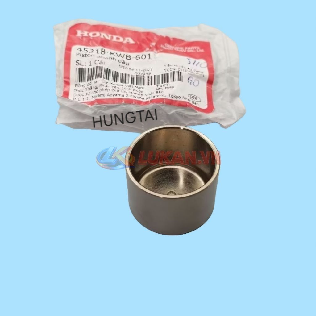 Piston heo dầu phanh, thắng WAVE S110, RSX, FUTURE 125, WINNER... zin 45218-KWB-601 - Ảnh 4