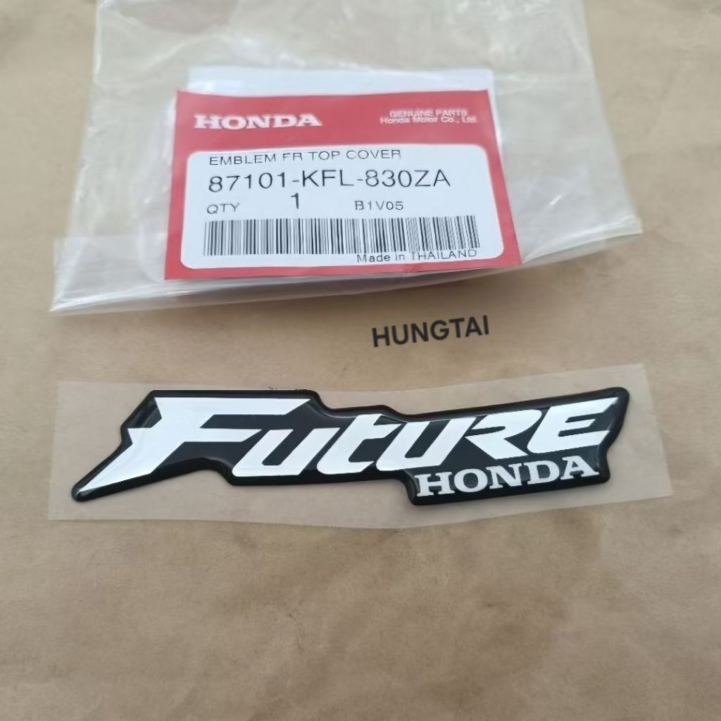 Tem chữ FUTURE nhựa mặt nạ FUTURE 1 đời đầu zin 87101-KFL-830ZA - Ảnh 2