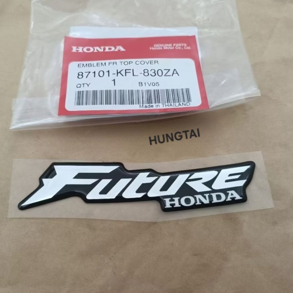 Tem chữ FUTURE nhựa mặt nạ FUTURE 1 đời đầu zin 87101-KFL-830ZA - Ảnh 3
