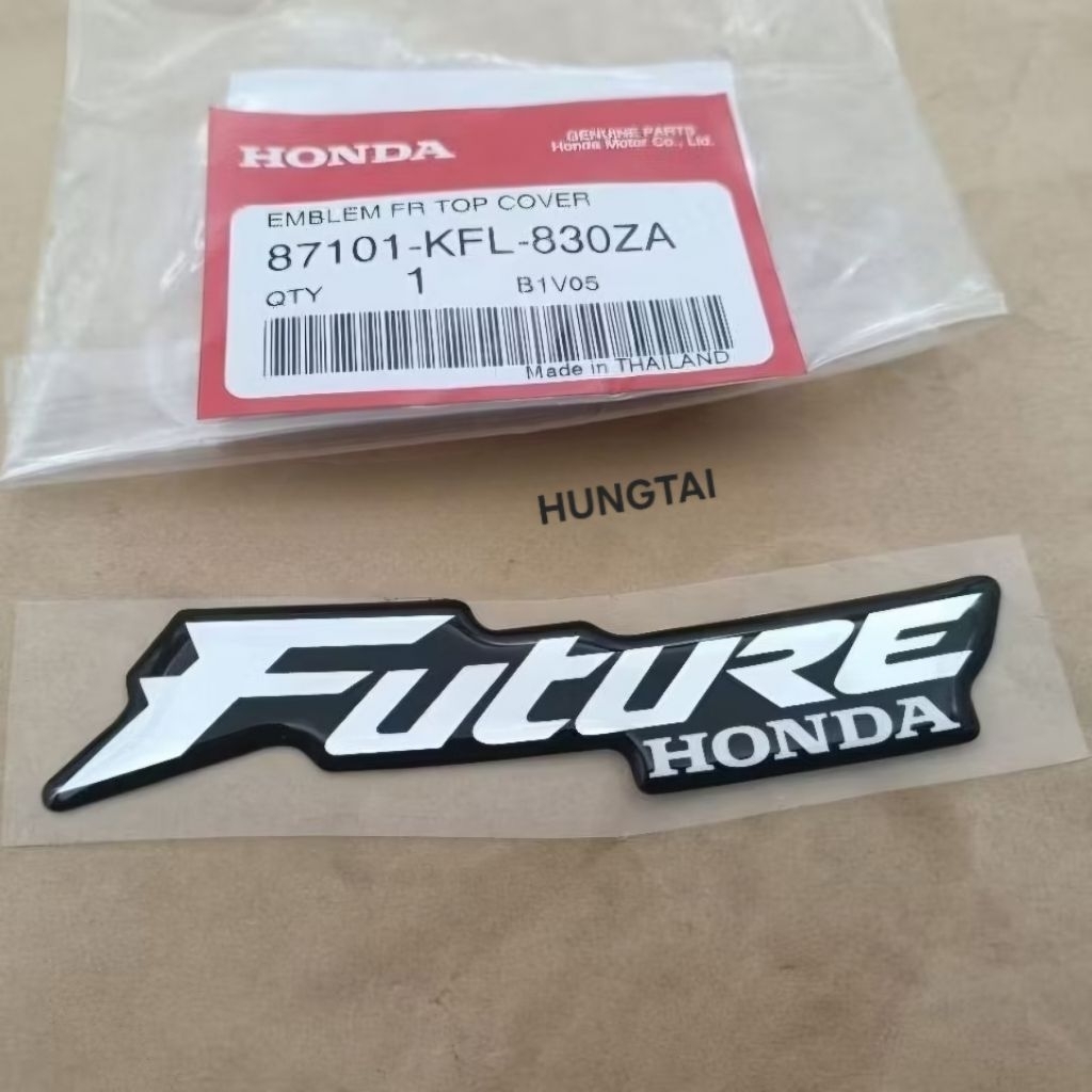 Tem chữ FUTURE nhựa mặt nạ FUTURE 1 đời đầu zin 87101-KFL-830ZA - Ảnh 4