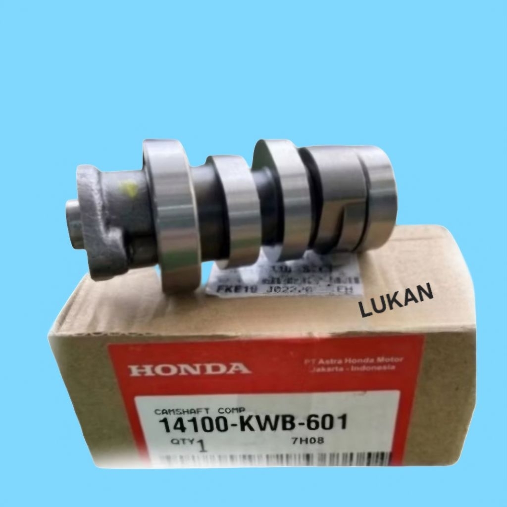 Trục cốt cam 2 lỗ đầu quylat xe WAVE S110, RSX..... zin chính hãng 14100-KWB-601 - Ảnh 3