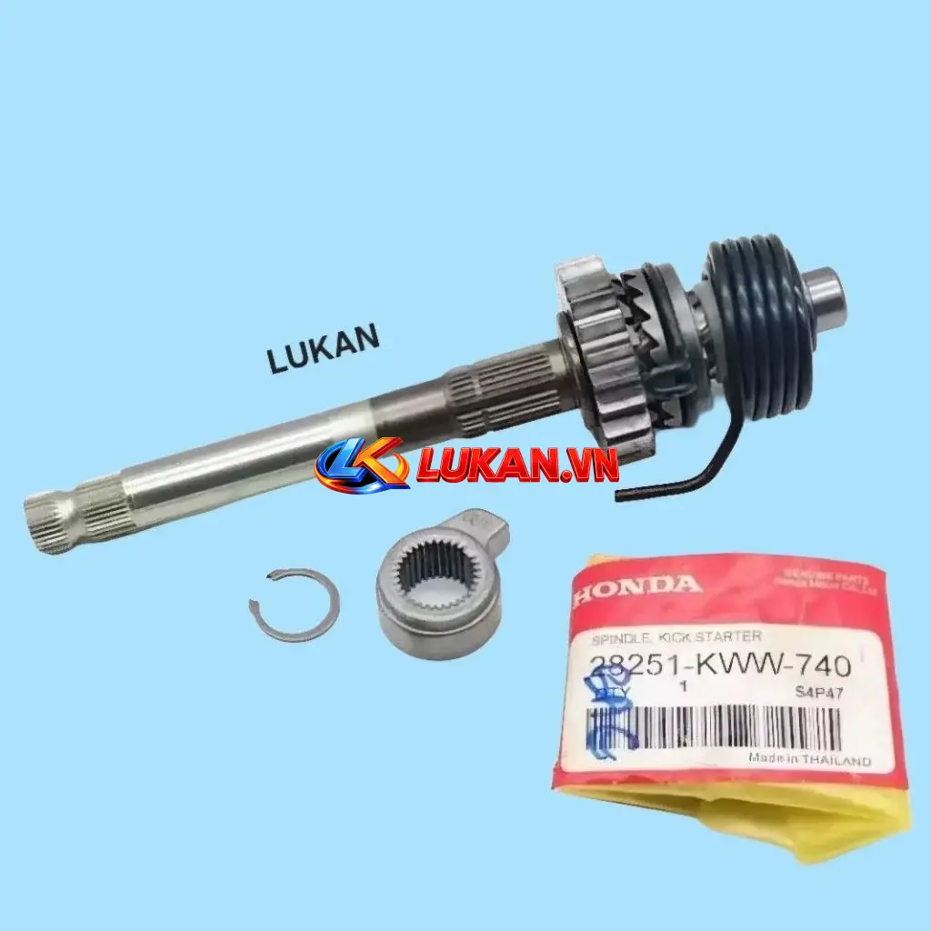 Bộ cốt nhông, trục giò đạp xe WAVE S110, RSX, BLADE, A110... zin khởi động