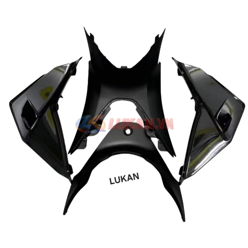 Bộ 4 nhựa ốp bụng đen, lườn baga, bửng yếm FUTURE LED 125 zin - Ảnh 2