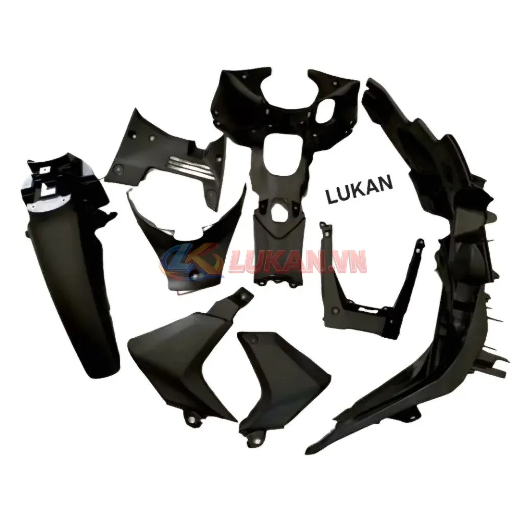 Bộ 8 nhựa nhám đen, áo xe FUTURE MẬP 125 zin chính hãng - Ảnh 3