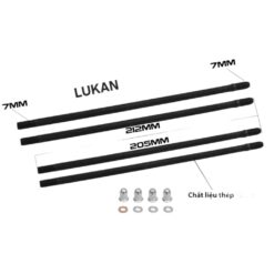 Bộ 4 cây bù rong, đũa đầu lòng thép 7li WAVE S110, RSX, ALPHA 110... đi thớt đôn 212, 205mm