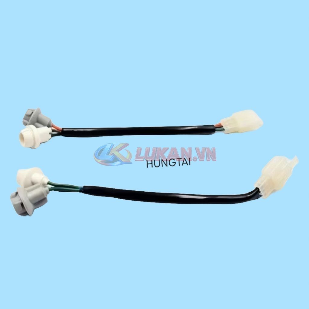 Cặp dây điện, giắc cắm đèn xi nhan trước xe DREAM Lùn - Ảnh 2